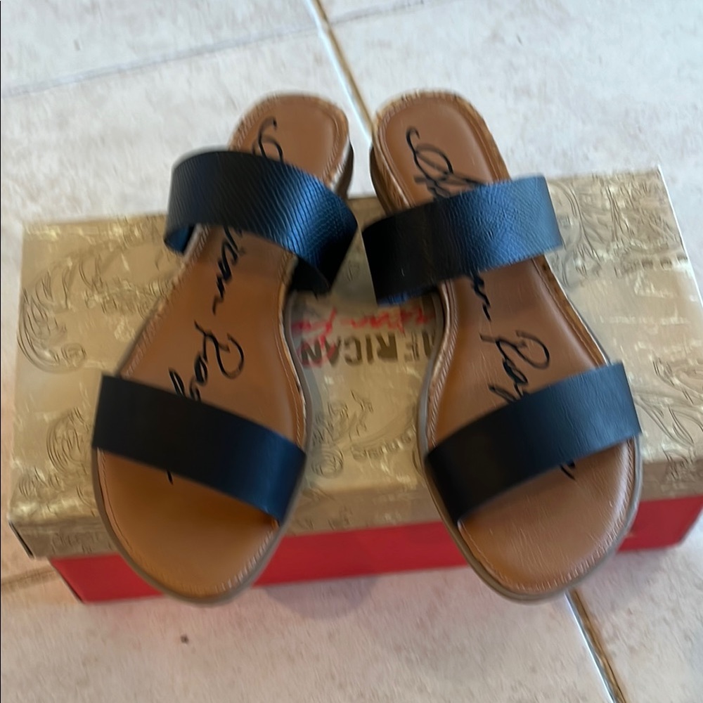 Black Leather Sandals